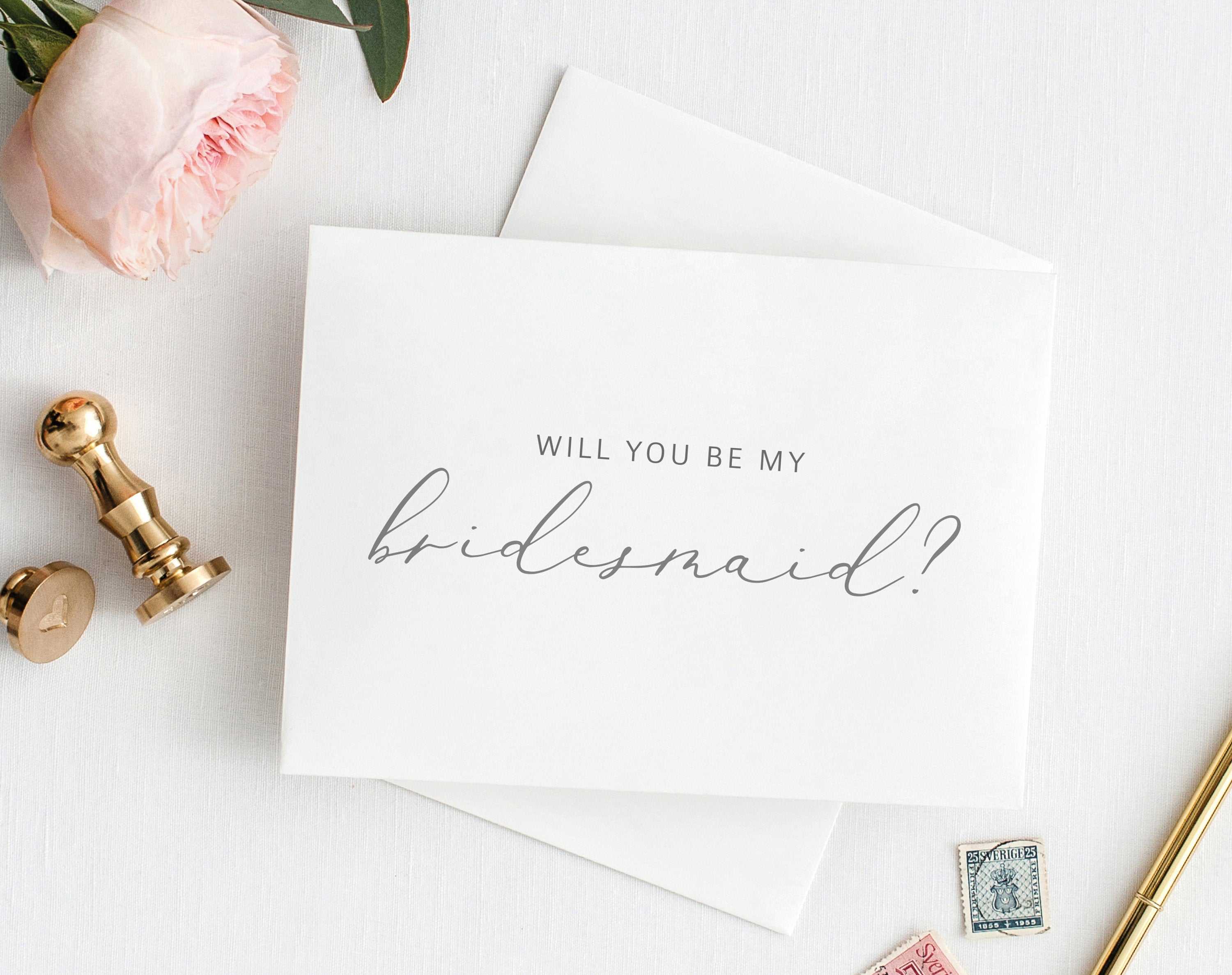 Will You Be My Bridesmaid Card, Printable Bridesmaid Card Intended For Will You Be My Bridesmaid Card Template