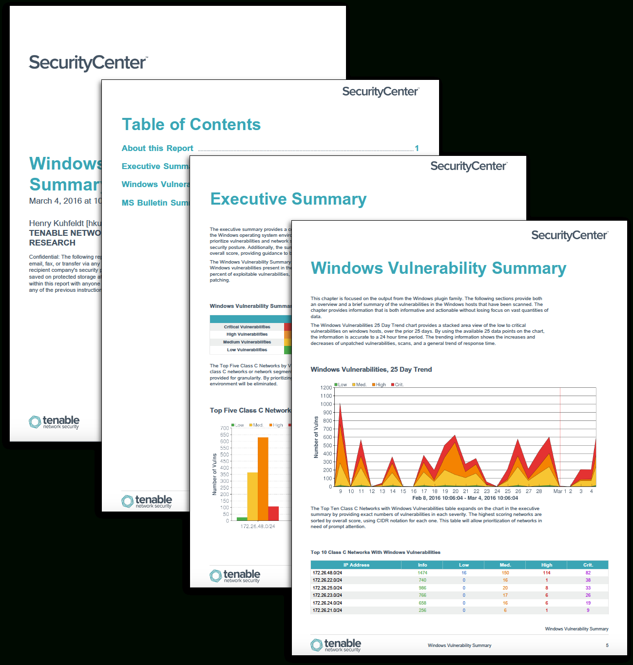 Windows Vulnerability Summary Report – Sc Report Template Within Nessus Report Templates