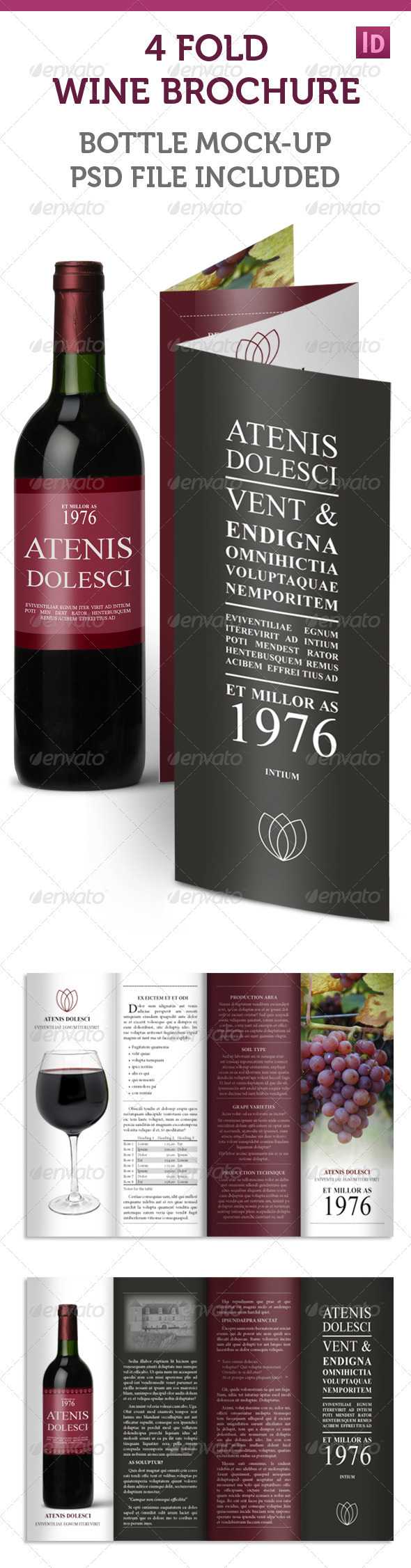 Wine Brochure Templates From Graphicriver In Wine Brochure Template