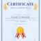 Winner Certificate Diploma Template With Seal Award Decoration.. Regarding Winner Certificate Template