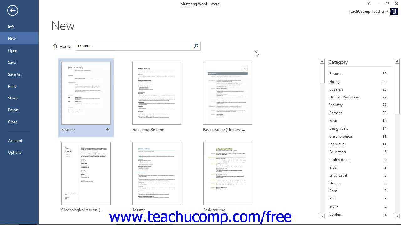 Word 2013 Tutorial Using Templates 2013 2010 Microsoft Training Lesson 8.1 With Regard To How To Use Templates In Word 2010