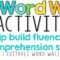 Word Wall Activities To Help Fluency And Comprehension In Blank Word Wall Template Free
