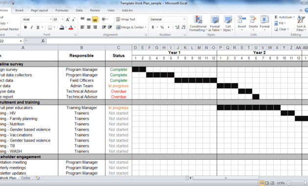 Work Plan Template | Tools4Dev intended for Work Plan Template Word