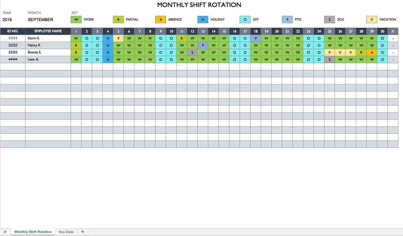 Work Schedules Free – Sinda.foreversammi Within Blank Monthly Work Schedule Template