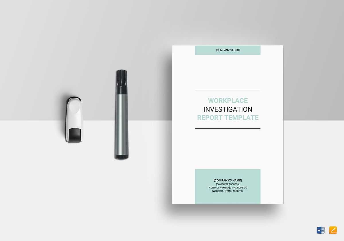 Workplace Investigation Report Template Throughout Investigation Report Template Doc