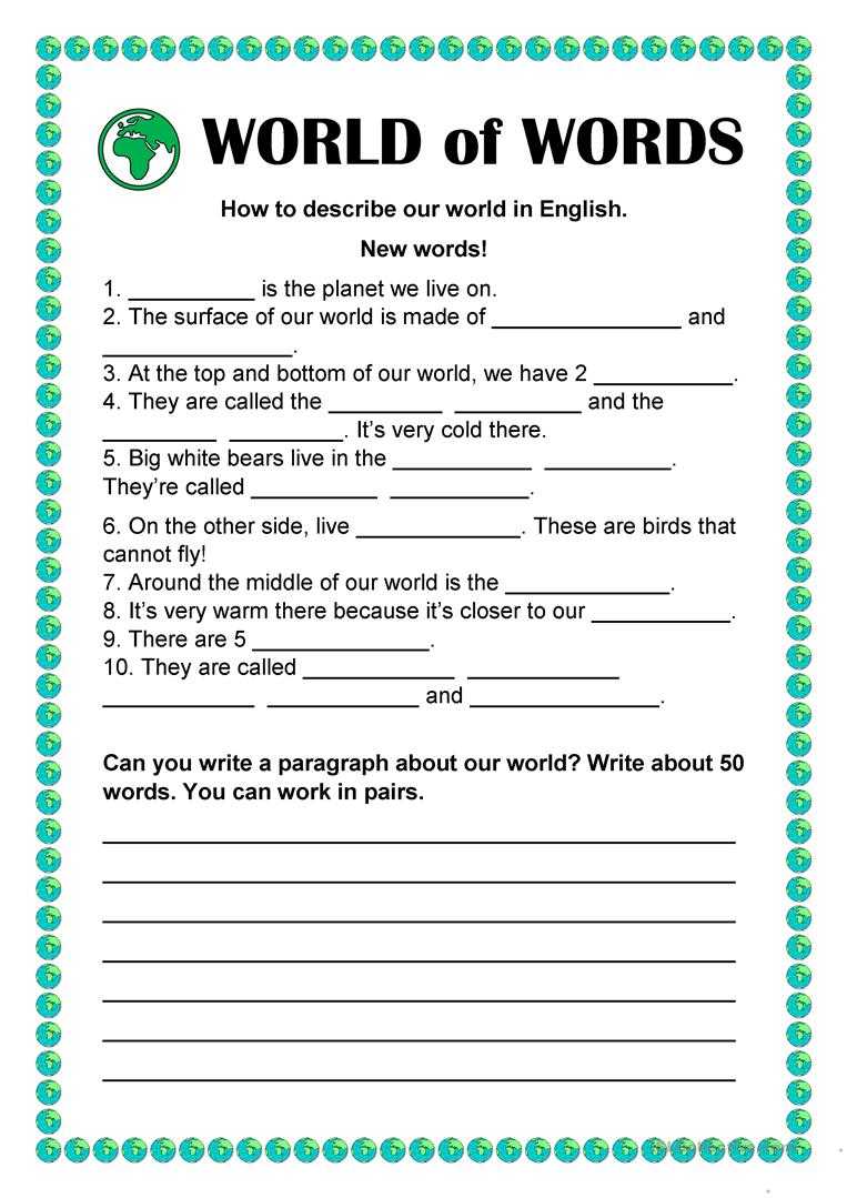 Worksheet Ideas ~ Vocabulary Words Worksheets Image Pertaining To Vocabulary Words Worksheet Template