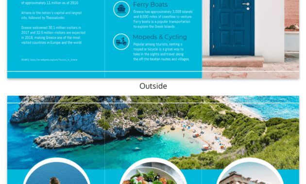 World Travel Tri Fold Brochure Template - Venngage throughout Island Brochure Template