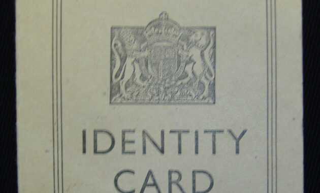 World War 2 Identity Card Template - Atlantaauctionco for World War 2 Identity Card Template