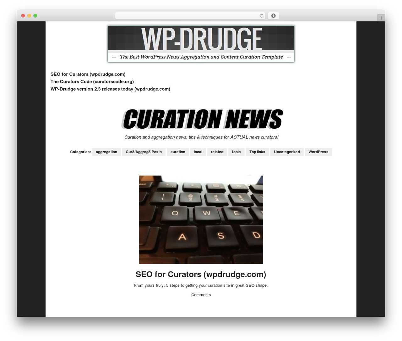 Wp Drudge WordPress Themeproper Web Development – Demo Intended For Drudge Report Template