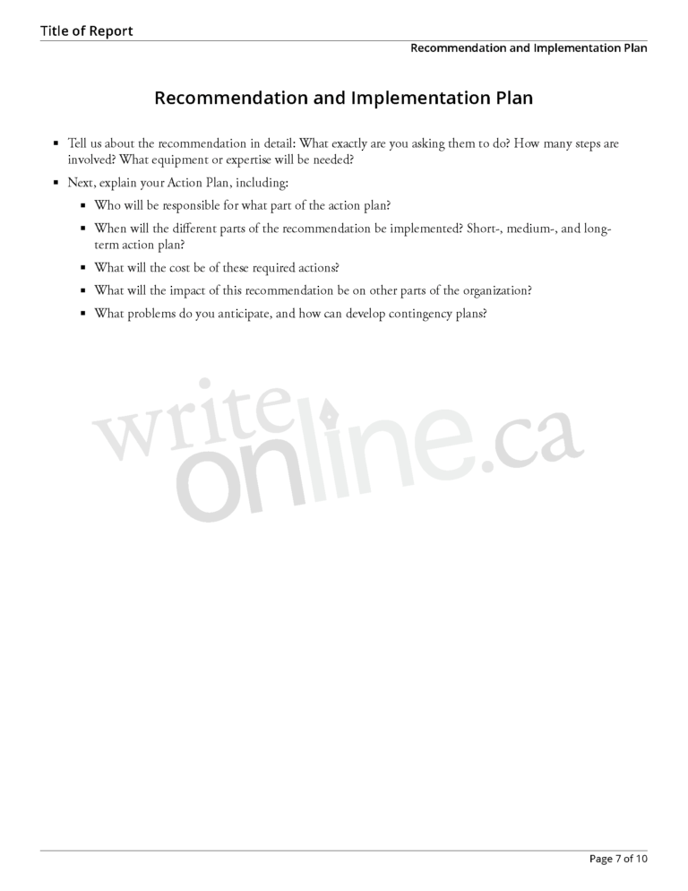 Write Online: Case Study Report Writing Guide – Resources in Section 7 ...