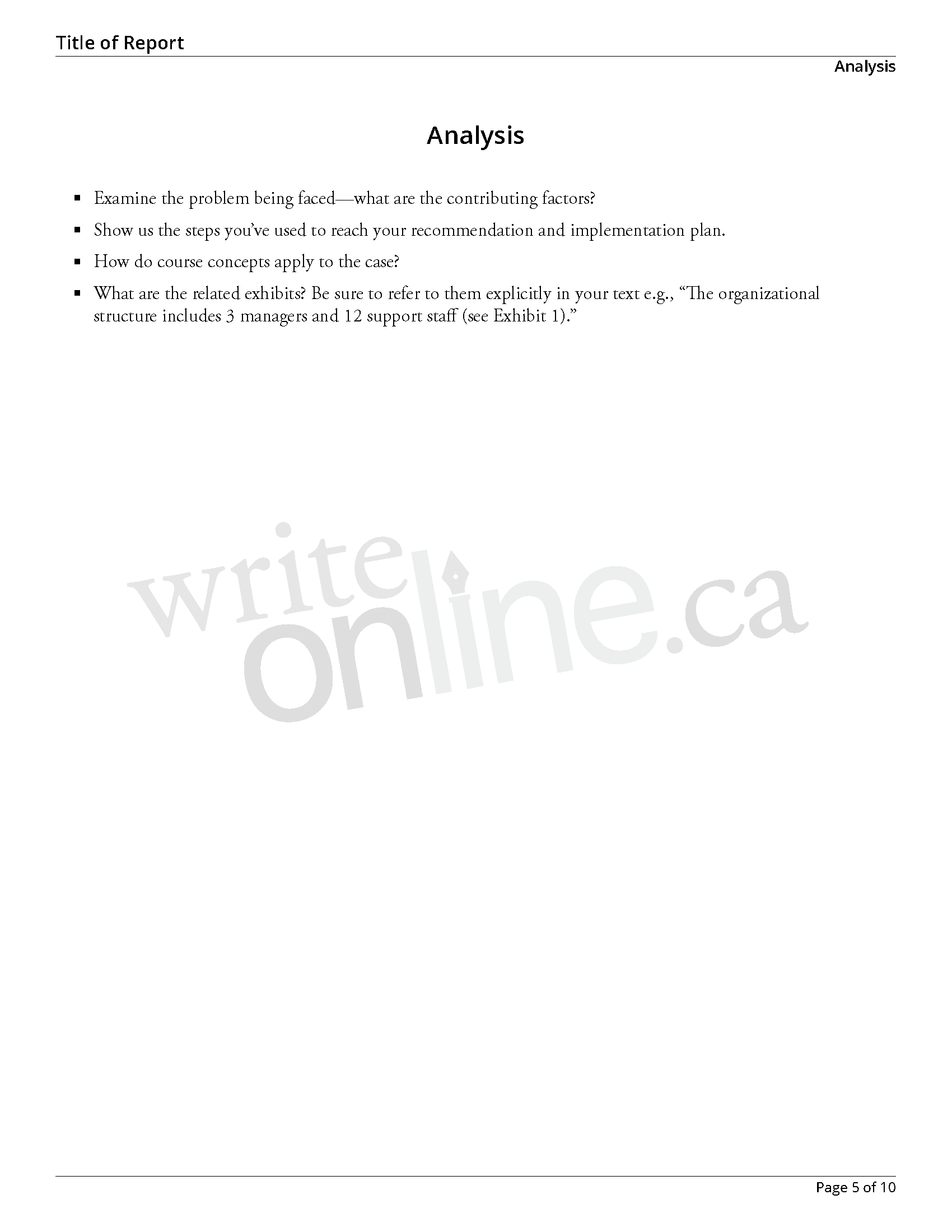 Write Online: Case Study Report Writing Guide – Resources With Regard To How To Write A Work Report Template