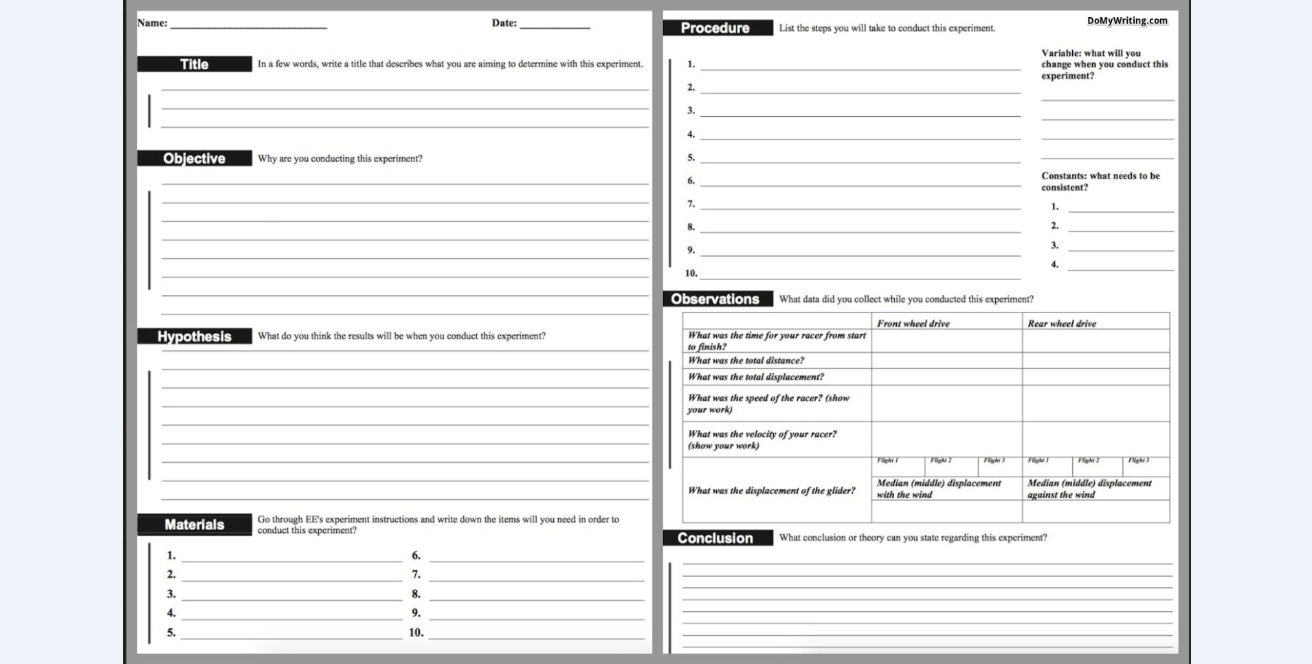 Writing A Lab Report: Everything A Student Should Know To For Lab Report Template Middle School
