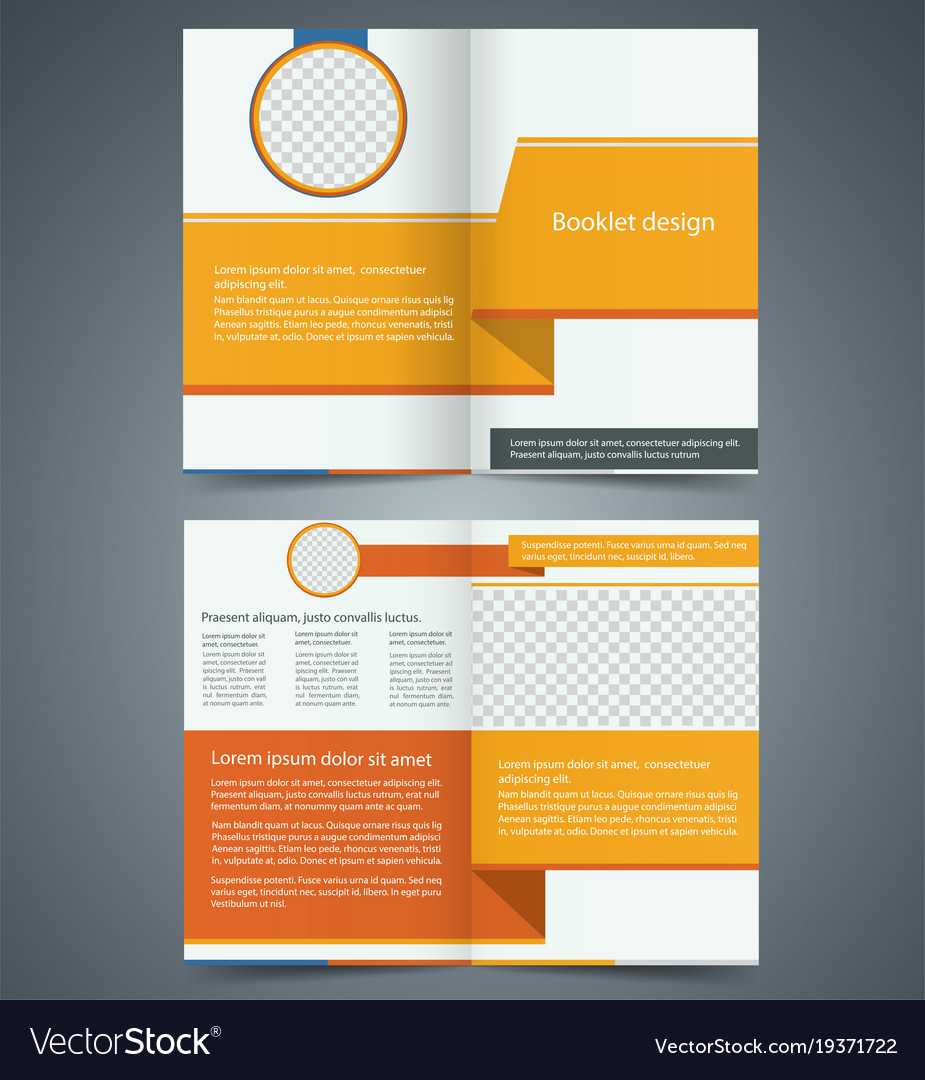 Yellow Bifold Brochure Template Design Within Illustrator Brochure Templates Free Download