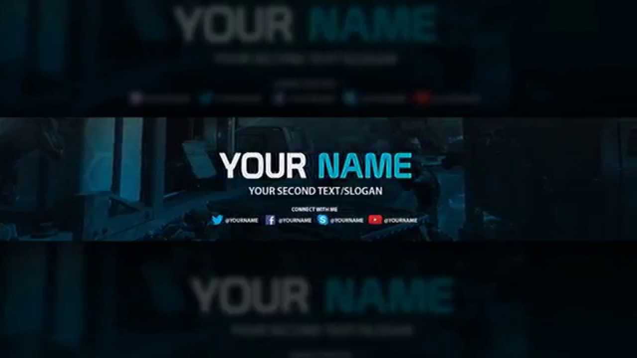 Youtube Banner Template – Free Download (Psd) In Youtube Banners Template