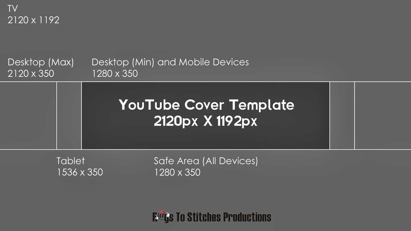 Youtube Banner Template Size For Youtube Banner Size Template