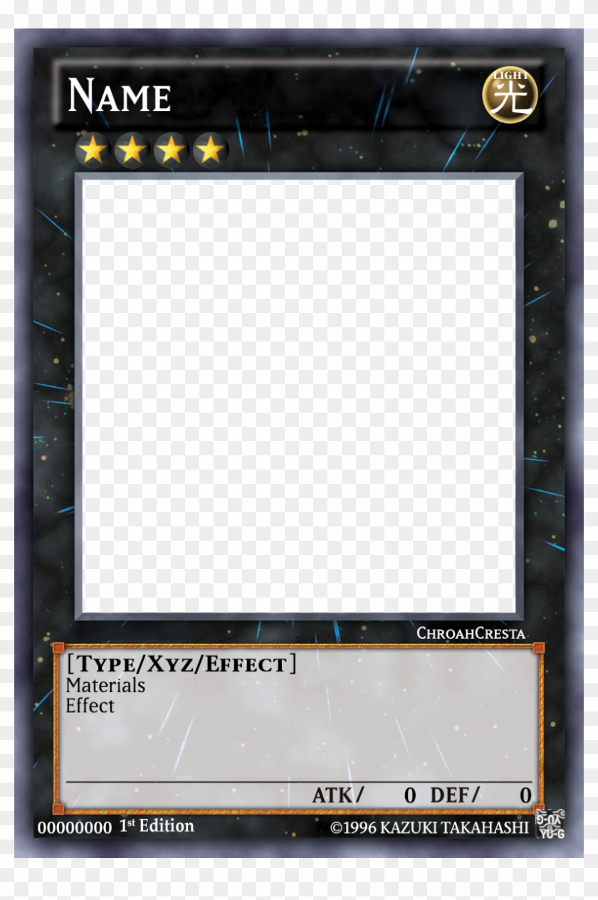 Yu Gi Oh Blank Card Template – Yugioh Xyz Card Template, Hd For Yugioh Card Template
