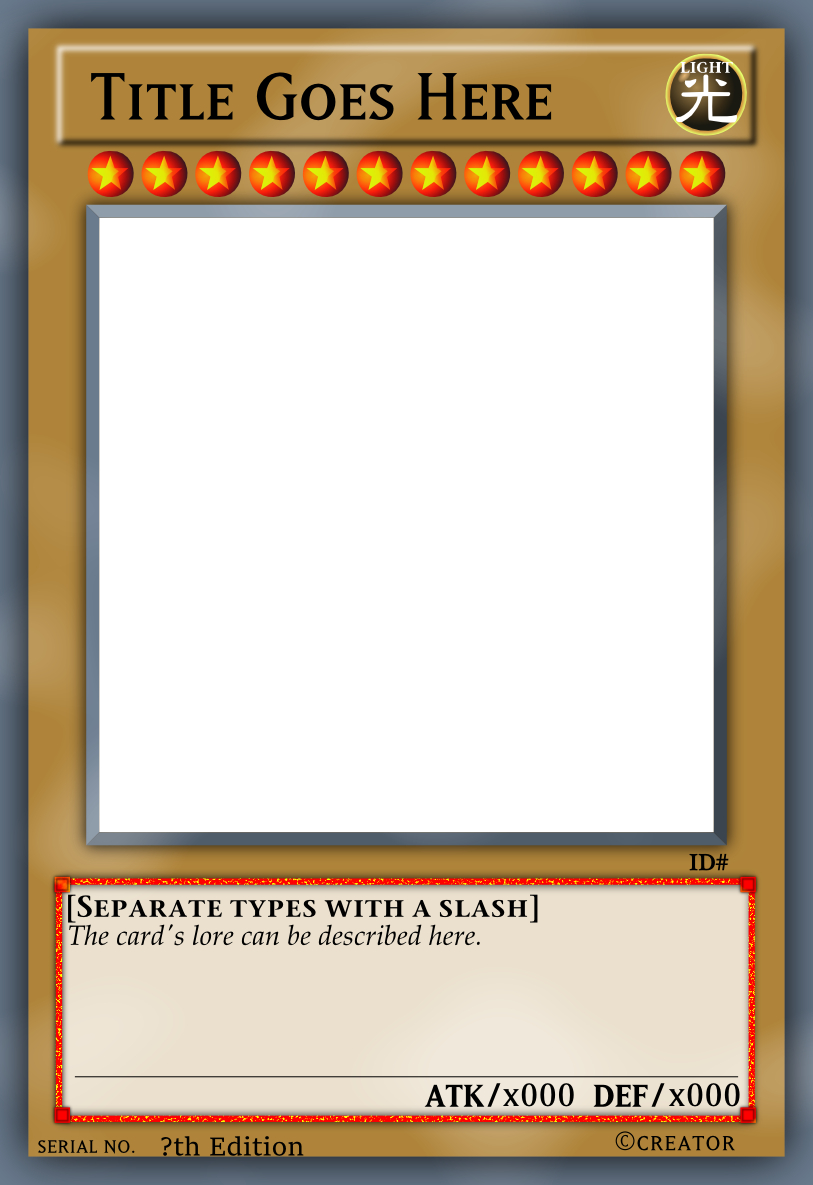 Yugioh Card Png, Png Collections At Sccpre.cat Within Yugioh Card Template